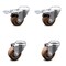 Service Caster 3 Inch High Temp Glass Filled Nylon Bolt Hole Caster Set with 2 Total Lock Brake SCC-BHTTL20S314-GFNSHT-2-S-2 - alternate 1